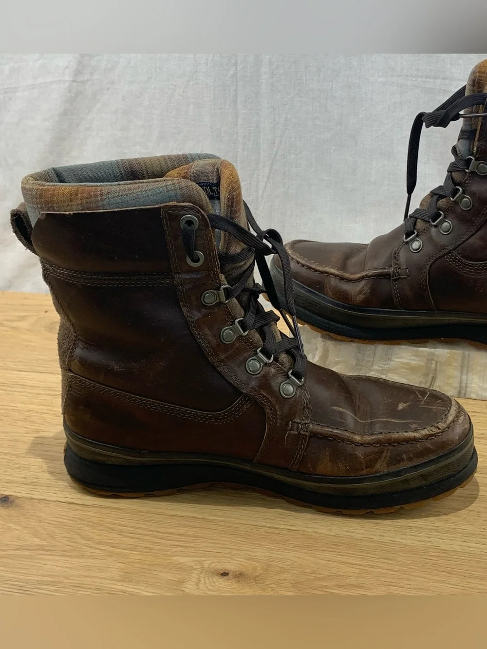 Timberland Schazzberg High Men's Boots Brown Leather Waterproof Insulated Sz 8.5